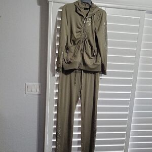 BCBGMaxAzria Green Track Pants & Joggers